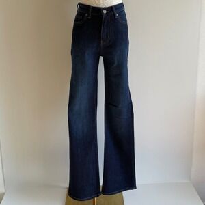 DU/ER High Rise Bootcut‎ Jeans Womens W25 L32 Dark Wash Organic Cotton DUER New